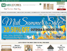 Tablet Screenshot of millstores.com